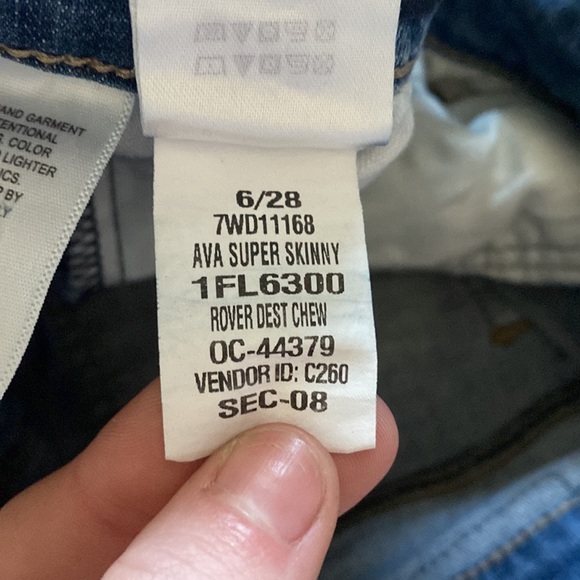 Women’s Lucky Brand Mid Rise Super Skinny Ava Jeans Size 6/28 - Picture 12 of 14